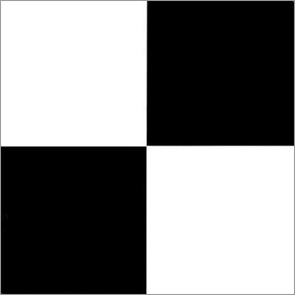 Black White Checkered Vinyl Floor Tiles 20 Pcs 12" x 12" Adhesive Flooring